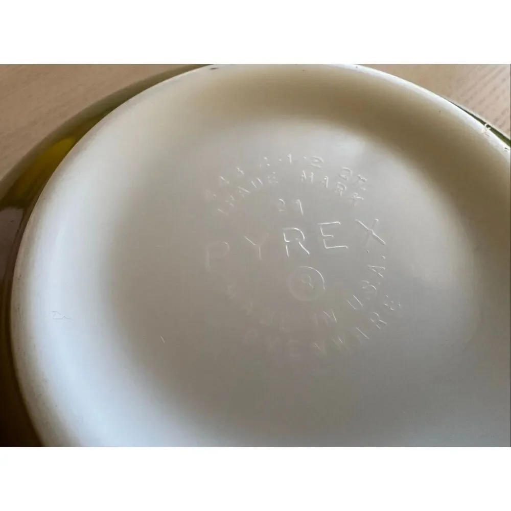 Pyrex verde avocado green 444 442 443 green 3 piece bowl set